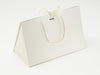 Ivory Large BoxBags® with changeable ribbon and rope handles