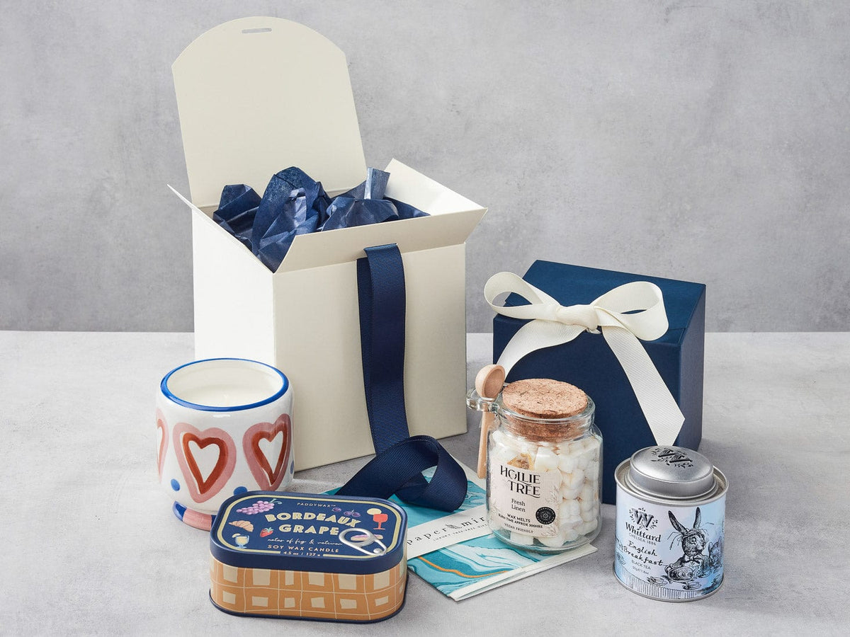 Ivory XL Cube and Navy Blue Large Cube SoftBoxes