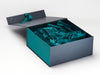 Jade Ribbon and Tissue Paper with Jade Green FAB Sides® Featured on Pewter Gift Box