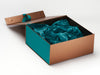 Jade Green Tissue Paper Featured in Copper Gift Box with Jade Green FAB Sides®