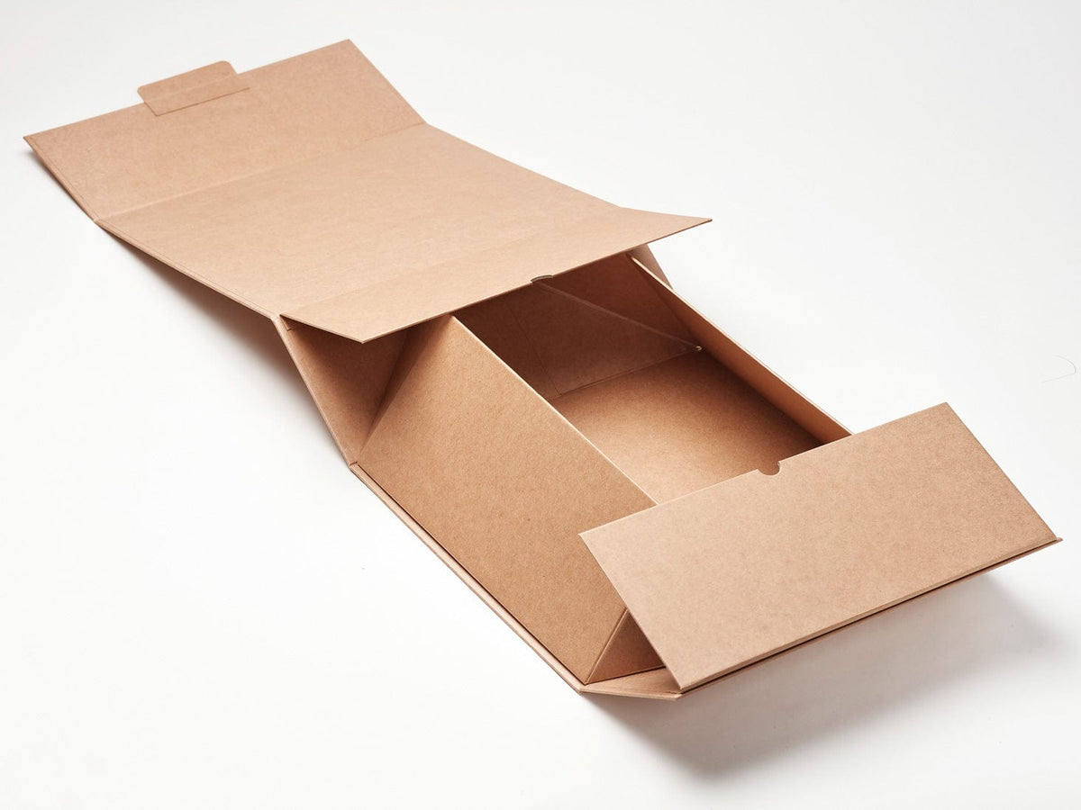 Natural Kraft XL Deep No Mangents Gift Box Partly Assembled