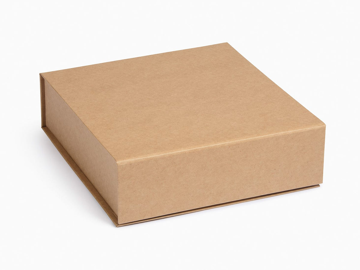 Large Natural Kraft No Magnets Gift Boxes Assembled