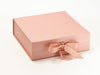 Large Rose Gold Gift Box with Changeable Ribbon