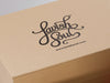 Custom Black Print Onto Natural Kraft Gift Box