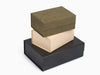 Sage Green Faux Suede A5 Deep Gift Boxes no ribbon (Pack of 12)