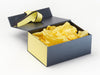 Lemon Yellow Ribbon, Tissue and FAB Sides® Featured with Pewter Gift Box