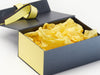 Lemon Yellow Tissue Paper Featured with Pewter Gift Box and Lemon Yellow FAB Sides®