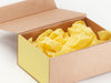 Lemon Yellow FAB Sides® Featured on Natural Kraft Gift Box with Lemon Yellow Tissue Paper