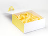 Lemon Yellow Ribbon, Tissue and FAB Sides® Featured with White Gift Box