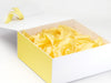 Lemon Yellow Tissue Featured with White Gift Box and Lemon Yellow FAB Sides®