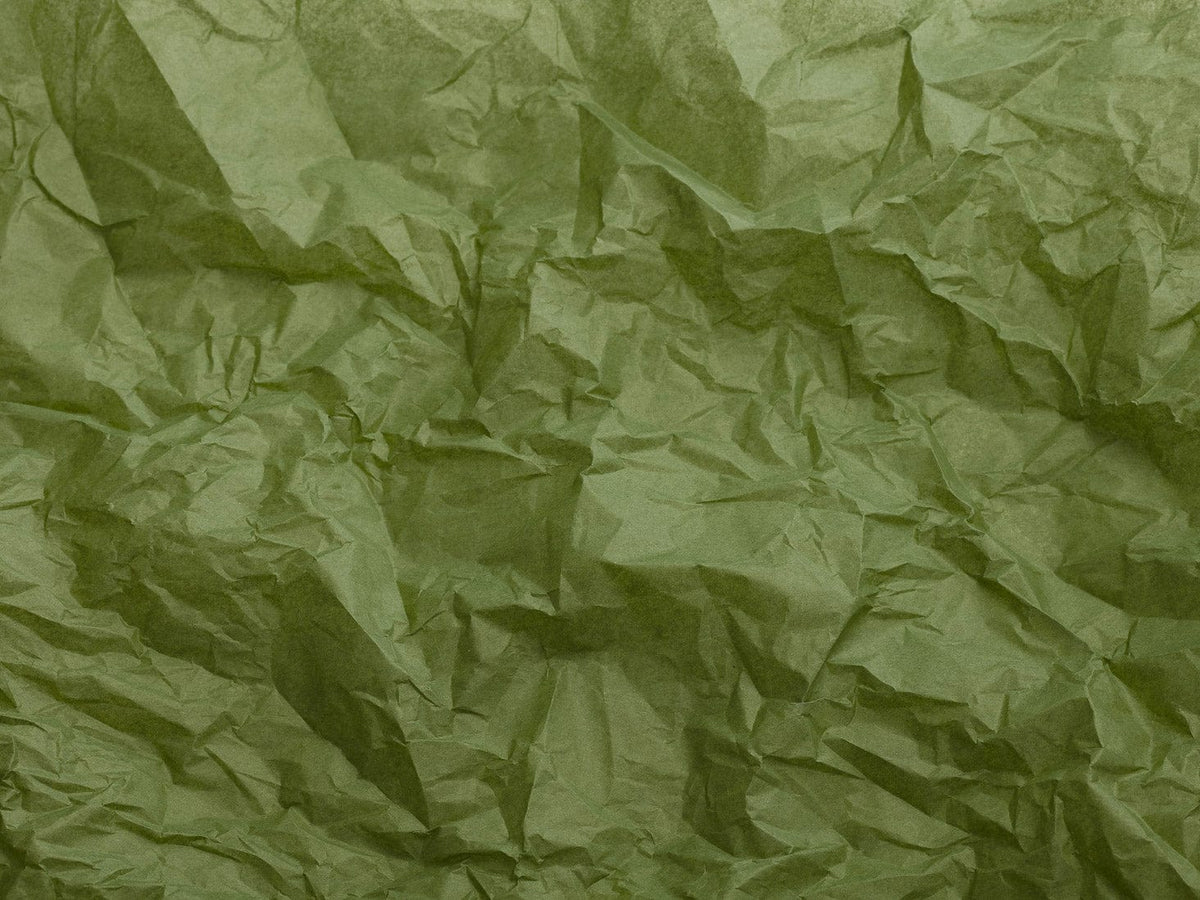 Loden Green Tissue Scrunched