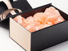 Hessian Linen FAB Sides® Featured with Peach Tissue on Black Gift Box