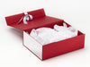 White Tissue Paper featured with Red Gift Box and White FAB Sides®