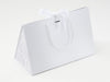 Large White BoxBag® Featuring Custom Logo Branded Side Panel Labels from brokenlogo