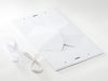 White Medium BoxBag® Supplied Flat with Ribbon and Rope Handles
