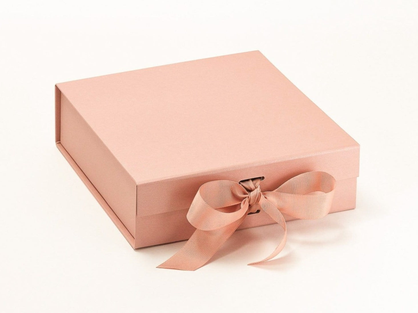 Medium Rose Gold Gift Box with Changeable Ribbon