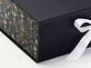Xmas Mistletoe FAB Sides®  Featured on Black A4 Deep Gift Box Close Up