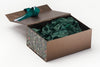 Hunter Green Tissue Paper featured with Bronze Gift Box and Mistletoe FAB Sides®