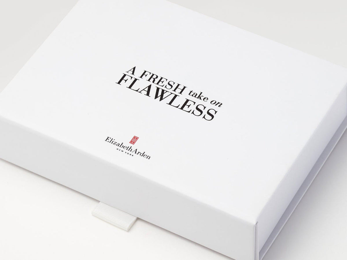 Custom CMYK Print onto White Shallow Gift Box