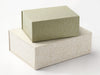 Sage Green and Natural Linen Gift Boxes