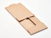 Sample Natural Kraft A5 Deep No Magnets Gift Box Open Flat