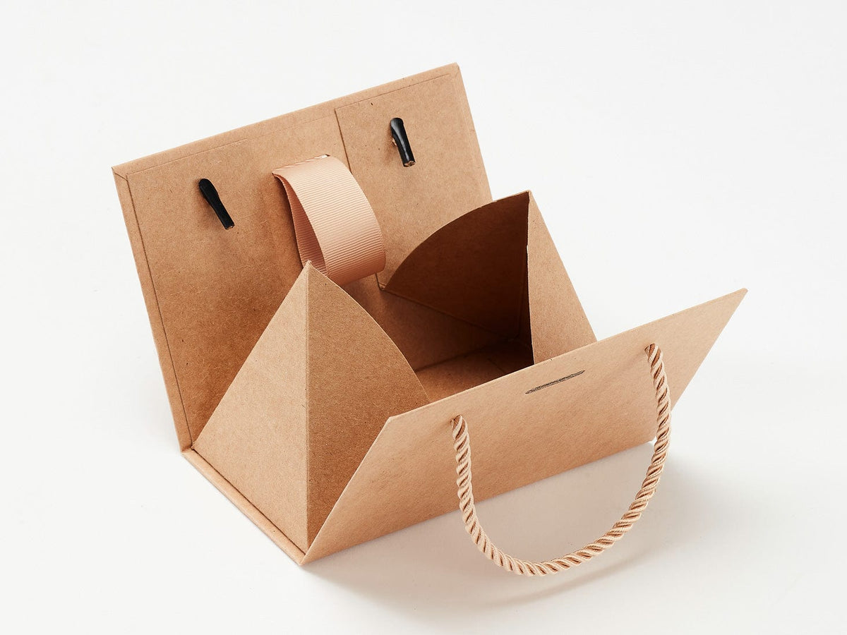 Small Natural Kraft BoxBag® Partially Assembled