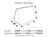 Sample Medium Natural Kraft BoxBag® Assembled Size