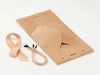 Small Natural Kraft BoxBag®  Supplied Flat with Ribbon and Rope Handles