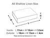 Natural Linen A6 Shallow Gift Box Sample Size Drawing