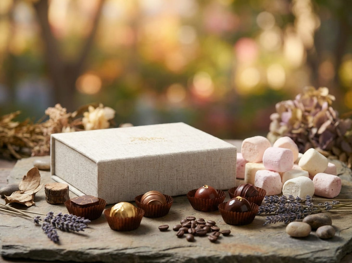 Natural Linen A6 Gift Box Ideal For Chocolates