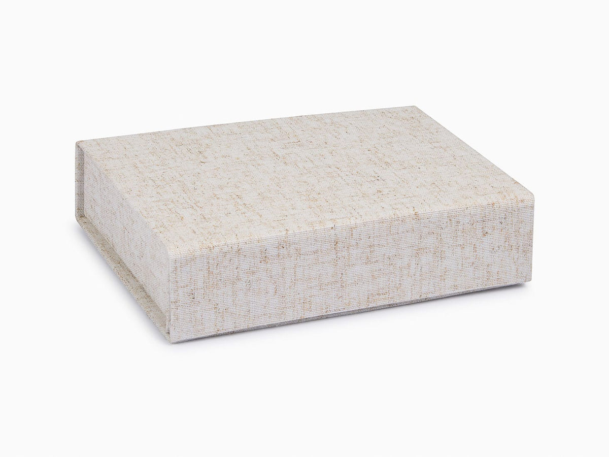 Natural-Linen-A6-Shallow-Gift-Boxes