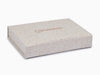 Natural Linen Gift Box with Gold Foil Logo to Lid