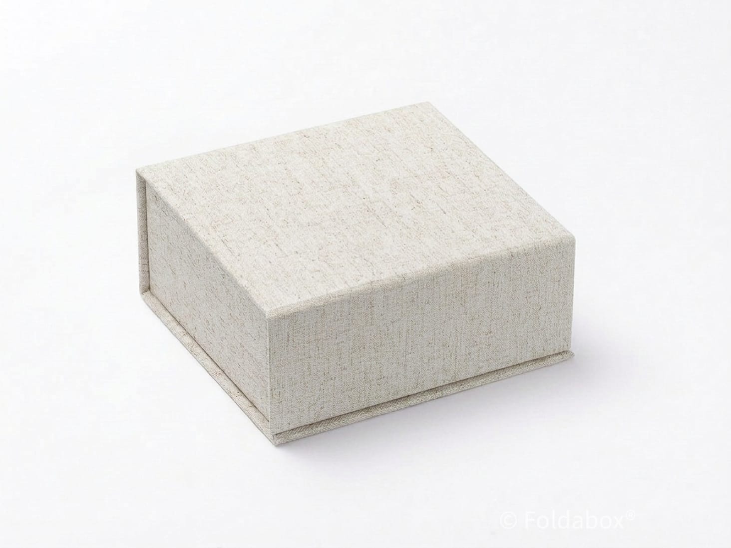 Natural Linen Small Folding Gift Box Assembled