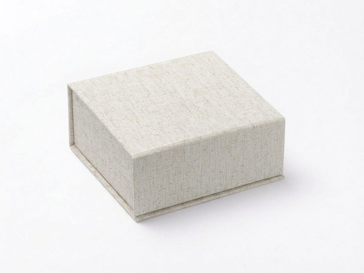 Small Natural Linen Gift Box Sample