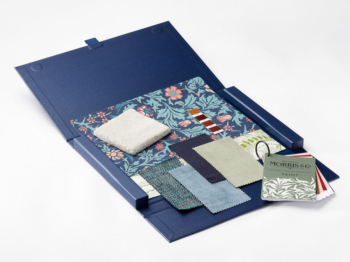 Navy A4 DocuBox Ideal for Interior Design Swatches