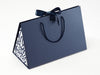 Large Navy BoxBag® Featuring Custom Printed Side Panel Labels from brokenlogo