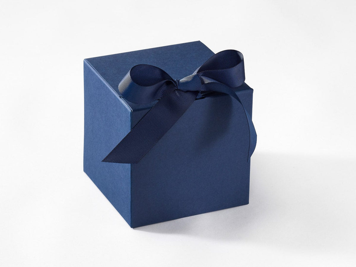 Navy Blue Large Cube SoftBox Supplied With Ribbon