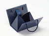 Small Navy Blue BoxBag® Partially Assembled