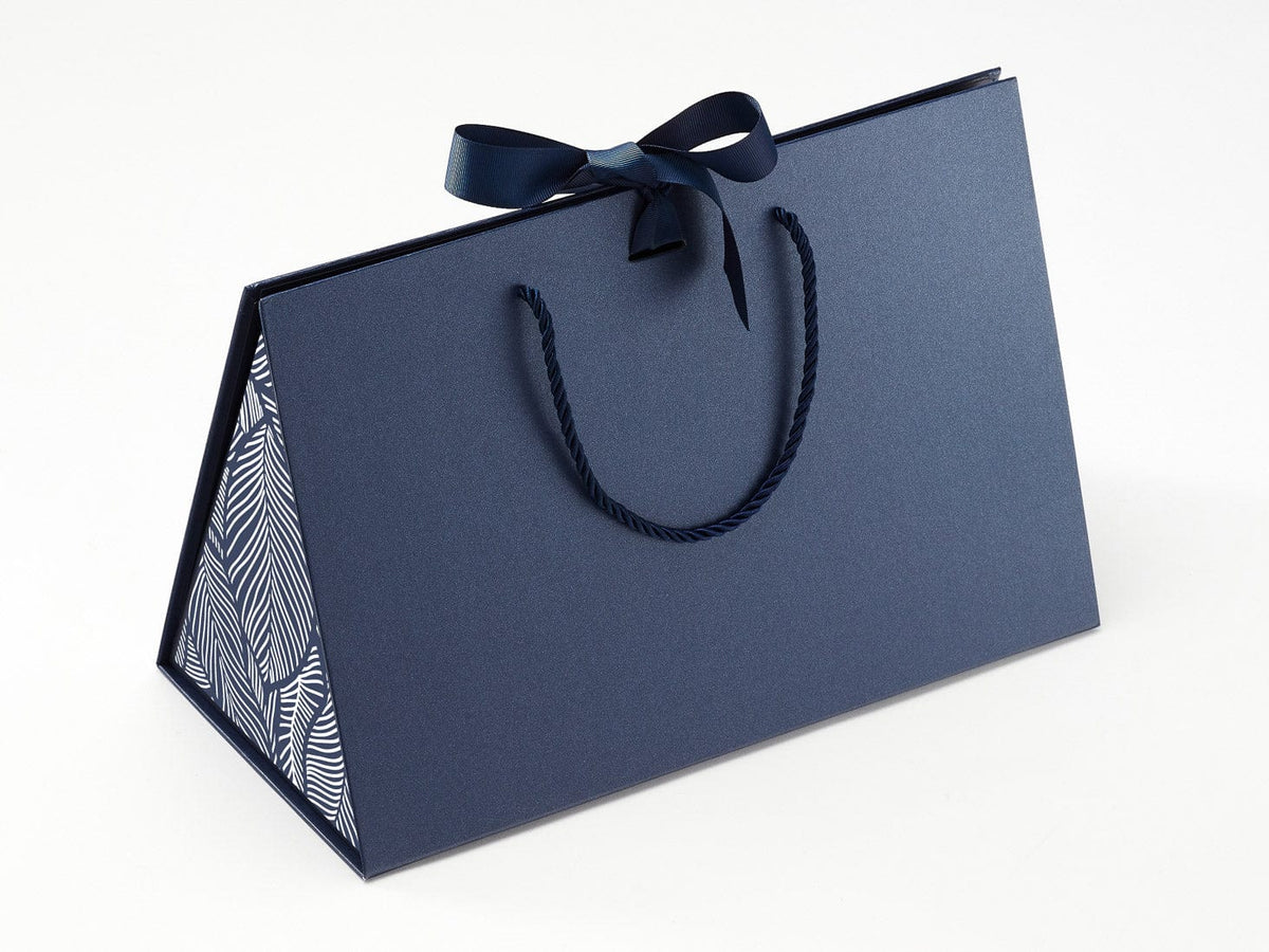 Large Navy BoxBag® Featuring Custom Printed Side Panel Labels from brokenlogo