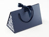 Navy Medium BoxBag® Featuring Custom Logo Printed Side Panel Labels from brokenlogo