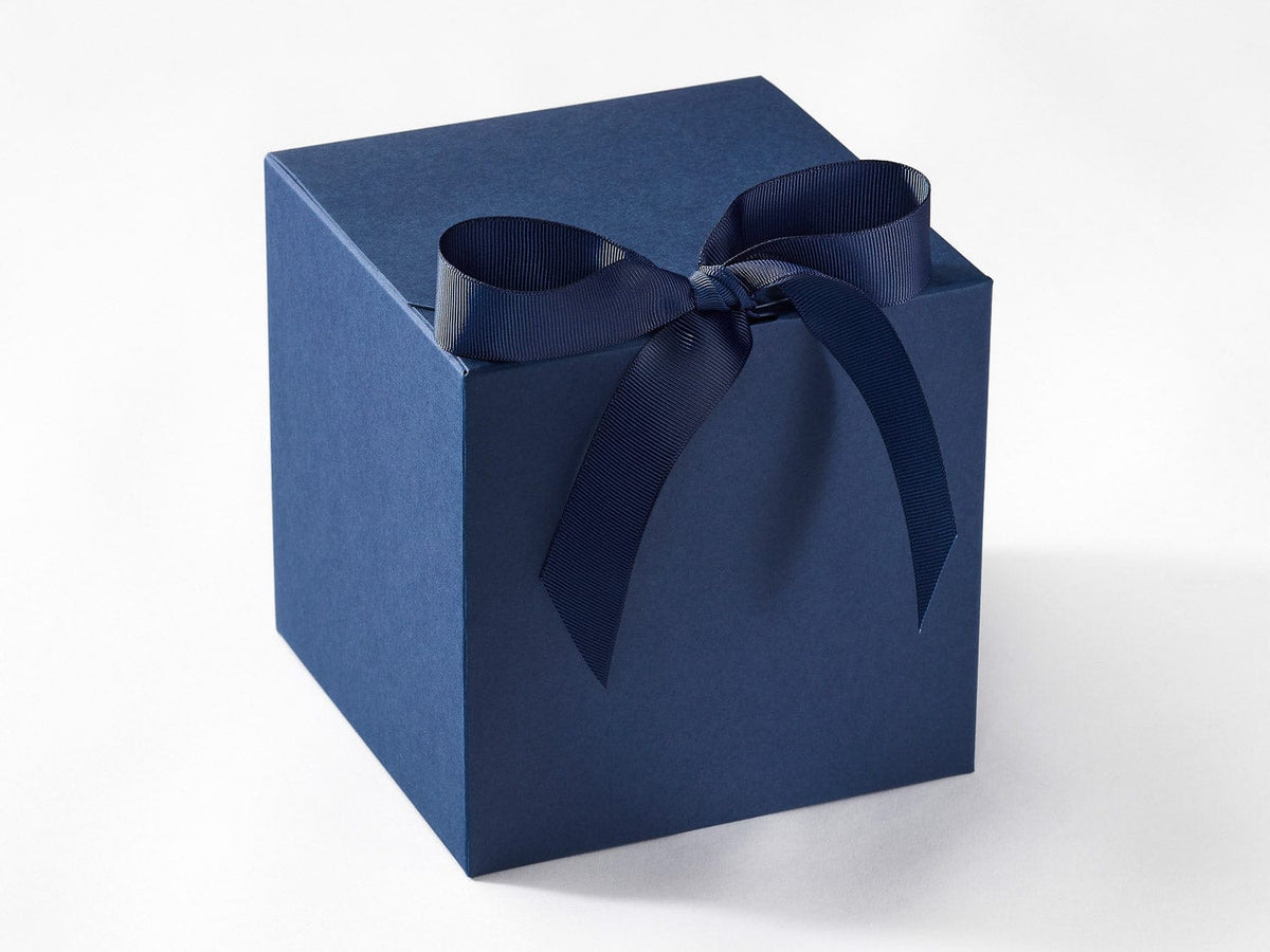 Sample Navy Blue XL Cube SoftBox with changeable ribbon