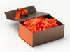 Orange Tissue paper featured with Bronze Gift Box and Orange FAB Sides®