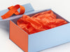 Orange Tissue paper featured with Pale Blue Gift Box and Orange FAB Sides®