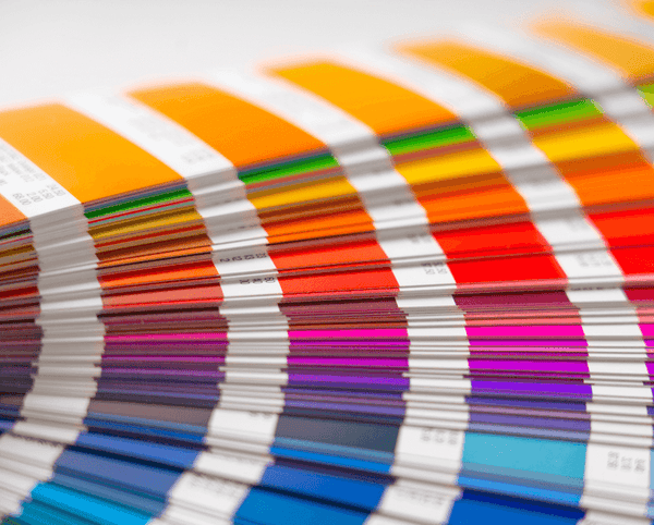 Pantone coated colour book bottom left