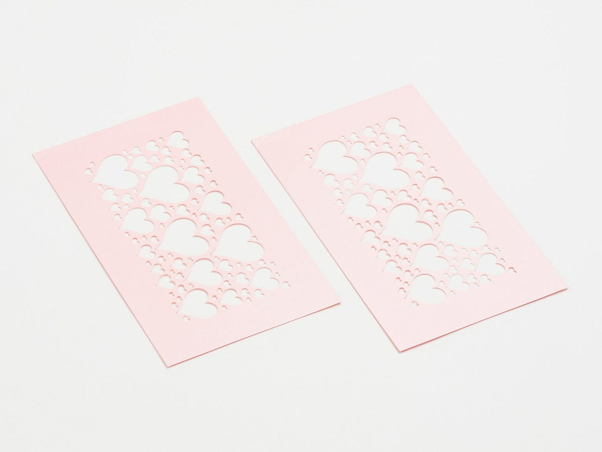 Pale Pink Hearts FAB Sides® Decorative Side Panels - A5 Deep