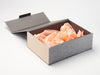 Peach Tissue Featured with Hessian Linen FAB Sides® on Grey Linen No Magnets Gift Box