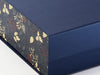 Xmas Pine Cones FAB Sides®  Featured on Navy Gift Box Close Up