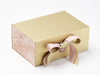 Pink Marble FAB Sides® Decorative Side Panels Featured on Gold Gift Box with Vanilla Double Ribbon