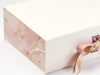 Pink Marble FAB Sides® Decorative Side Panels Featured on Ivory Gift Box with Antique Mauve and Gold Sparkle Double Ribbon
