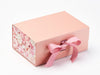 Pink Peony FAB Sides® on Rose Gold Gift Box with Wild Rose Ribbon
